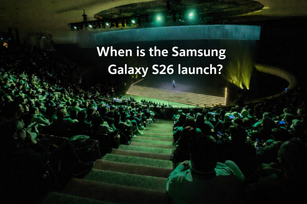 Samsung Galaxy S26 launch event during Galaxy Unpacked – audience and stage presentation