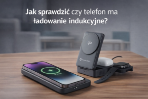 Ładowanie indukcyjne smartfona na stacji 3w1 – przykład bezprzewodowego ładowania telefonu, słuchawek i zegarka na ładowarce kompatybilnej z MagSafe