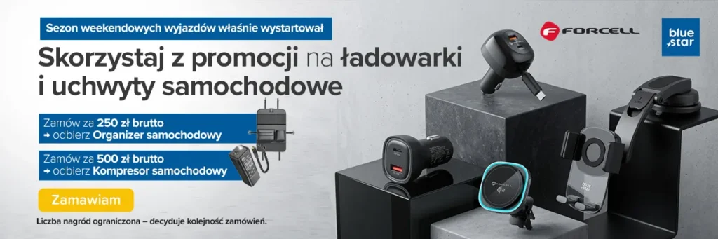 Promocja na ładowarki samochodowe w Partner Tele.com